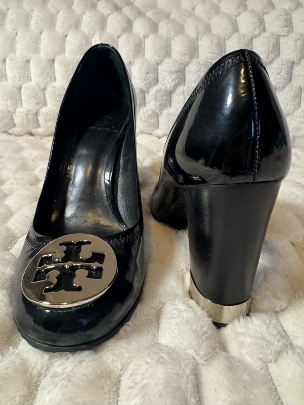 Tory Burch Patent Leather Block Heel